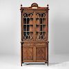 Edwardian Mahogany-veneered Bookcase Cabinet