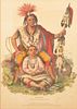 Lithograph "Keokuk, Chief of the Sacs and Foxes"