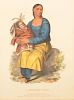 Hand Colored Lithograph "A Chippeway Widow".
