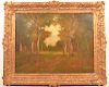 Max Weyl 1894 Autumn Woodland Painting.