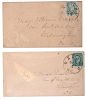 Two Confederate Covers Addressed to Major T.B. Venable, Care of General Whiting, at Fort Fisher 