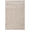 Jefferson Davis, Autograph Letter Signed on Beauvoir Stationery, March 1877 