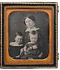 Daguerreotype of Future First Lady Julia Dent Grant and Sons Made for Captain Ulysses S. Grant 