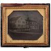 Sixth Plate Daguerreotype of the Whitin Family Home, Whitinsville, Massachusetts 