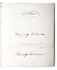 Ulysses S. Grant's 2nd Administration and the 43rd Congress, Autograph Album, 1875 