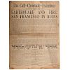 San Francisco Call-Chronicle-Examiner & Oakland Herald Extra, California Newspapers with First Day Coverage of the Great Earthquake, 1906 