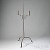Wrought Iron Two-Light Candlestand, (344)