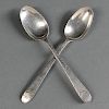 Two Silver Teaspoons