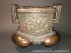 ANTIQUE Japanese Bronze Censor with Dragon & Phoenix, early 19th C