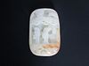 OLD Chinese White Jade Boulder carvings with Fishermen, 14cmx9cmx3.4cm