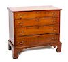 An American Cherry Chest of Drawers Height 33 1/2 x width 37 3/4 x depth 18 inches