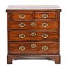 A George III Mahogany Bachelors Chest Height 32 x width 31 1/4 x depth 15 1/8 inches