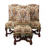 A Set of Six Louis XIV Style Chairs Height 41 1/2 x width 20 x depth 23 inches