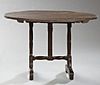 French Provincial Carved Pine Wine Tasting Table,