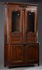 French Louis Philippe Carved Oak Buffet a Deux Cor