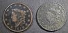 LOT OF 2 LARGE CENTS: