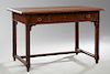 French Louis XVI Style Carved Oak Writing Table, e