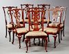 Set of Eight George II Style Carved Mahogany Dinin