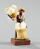 Vargas Family Wax Figure of a Male Cotton Picker,