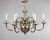 Pair of Dutch Baroque Style Brushed Aluminum Six L