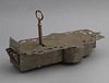 Rare French Wrought Iron Coffer Lock, 18th c., wit