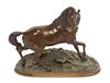 A French Bronze Figure Width 14 3/4 inches.