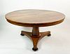 Antique Round Pedestal Table 