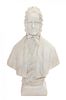 * A Marble Bust Height 17 3/4 inches.