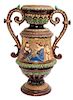 * A Neoclassical Ceramic Vase Height 15 inches.