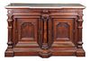 * A Victorian Mahogany Server Height 39 1/4 x width 63 1/2 x depth 28 1/2 inches.
