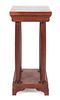 * A Mahogany Pedestal Height 29 3/4 inches.