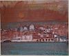 Joseph DeMartini (American 1896-1984) Canals of Venice pastel on paper 9 x 11"