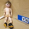 BISQUE HEAD DOLL SIMON HALBIG JOINTED COMPO BODY 18"