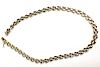 14k y.g. chain link necklace 15"l. 28.7g.