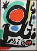 Joan Miro (Spanish 1893-1983) Abstract lithograph signed in plate 24 x 20"
