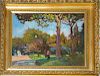 Michael Califano (American 1890-1972) Forest landscape signed lower right o/b 12 x12"
