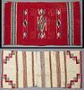 Two Navajo Double Sided Saddle Blankets, 19th c.,