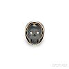 14kt Gold, Onyx, Wood, and Diamond Ring, Amedeo