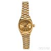 Lady's 18kt Gold "Oyster Perpetual Datejust" Wristwatch, Rolex