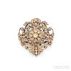 Antique 18kt Gold and Diamond Pendant/Brooch