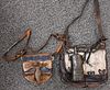 Two Leather and Hide Satchel Bags