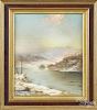 George Brewerton (American 1827-1901), pair of pastel river landscapes, signed and dated 1871