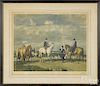 A. J. Munnings, pencil signed lithograph, titled Why Weren't you Out Yesterday, 18 1/2'' x 23 3/4''.