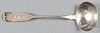New York coin silver ladle, 19th c., bearing the touch of Platt & Brother, 13 1/4'' l., 5 ozt.