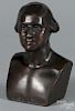 Bronzed bust of George Washington, 10 1/4'' h.