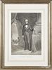 Engraving of Andrew Jackson by Sartain, after the work by Lambdin, 20 1/2'' x 14 1/2''.