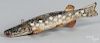 Carved and painted fish decoy, mid 20th c., 12 1/4'' l.