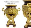 19th C  Ormolu-Mounted and Gilt Bronze Rouge Griotte Marble Jardiniere Centerpiece By Ferdinand