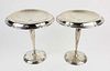 Pair of Sherve & Co. Sterling Silver Weighted Tazzas