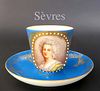 Sevres Breakfast Cup Hand Painted Signed